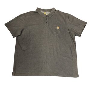 Carhartt Charcoal Polo Shirt for Men 3X TALL